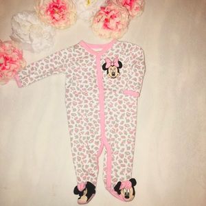 Official Disney baby Minnie footsie or PJ 3months
